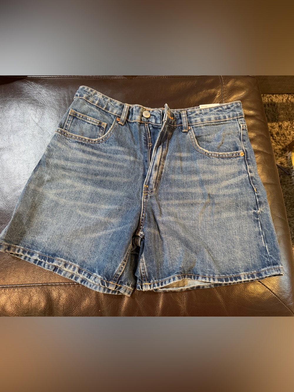 Zara Blue Denim Jean Shorts